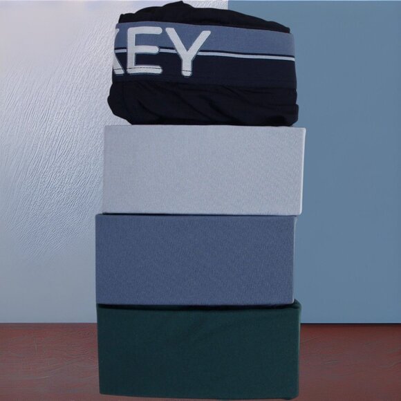 Jockey Infinite Cool Microfiber Stretch Boxer Briefs 4 Pack 6” Inseam Medium NEW - Picture 7 of 8